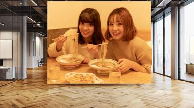 ラーメン　中華そば　お出かけ　イメージ Wall mural